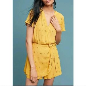 NWT Anthropologie Ett:twa Merigold Short Sleeve Romper Dress
